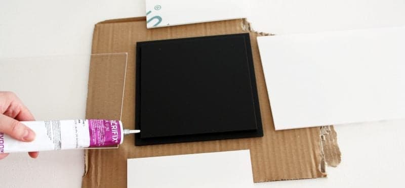 glue the acrylic sheets