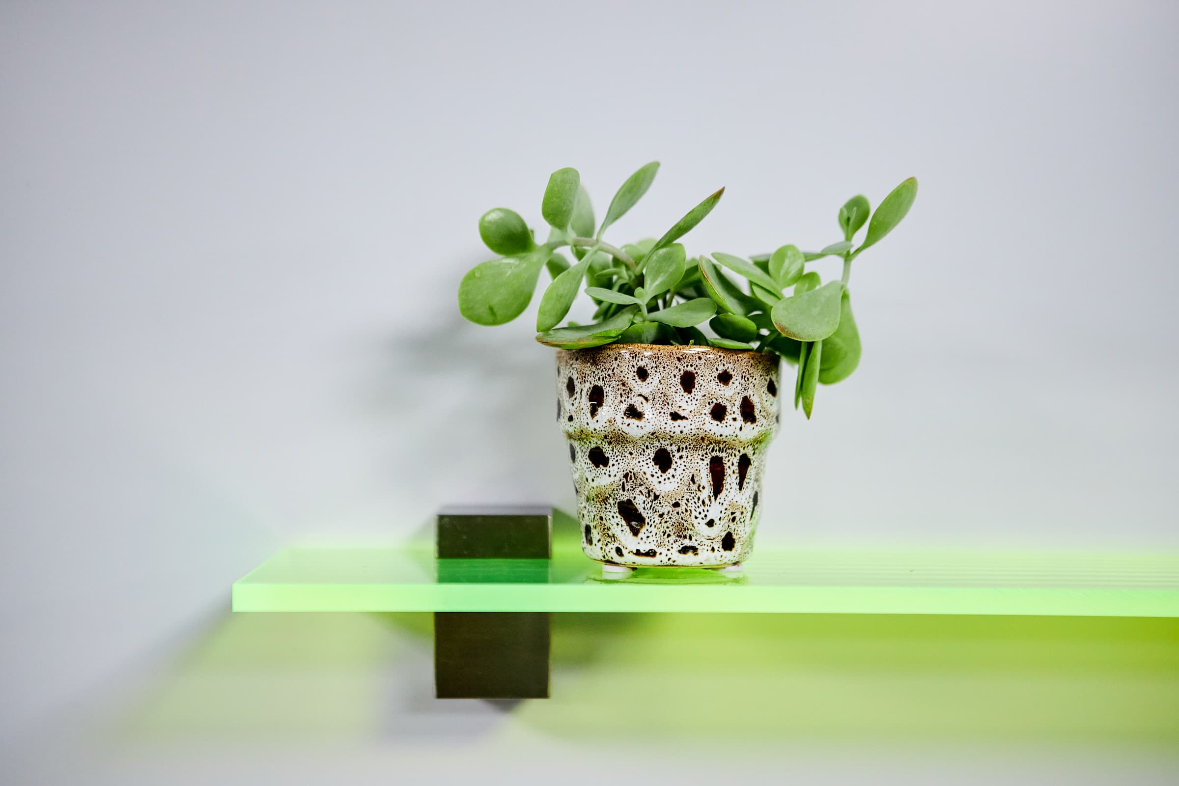 how to make a picture shelf end result on wall