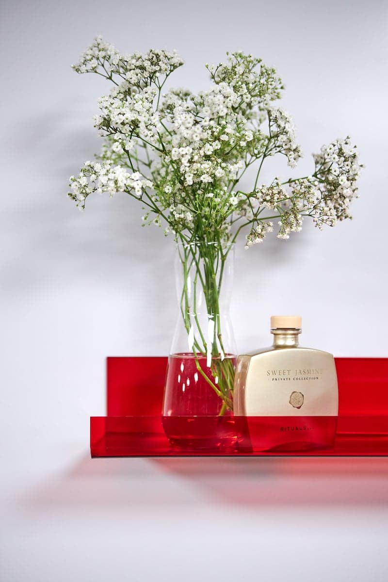 how to make a picture shelf red acrylic portrait