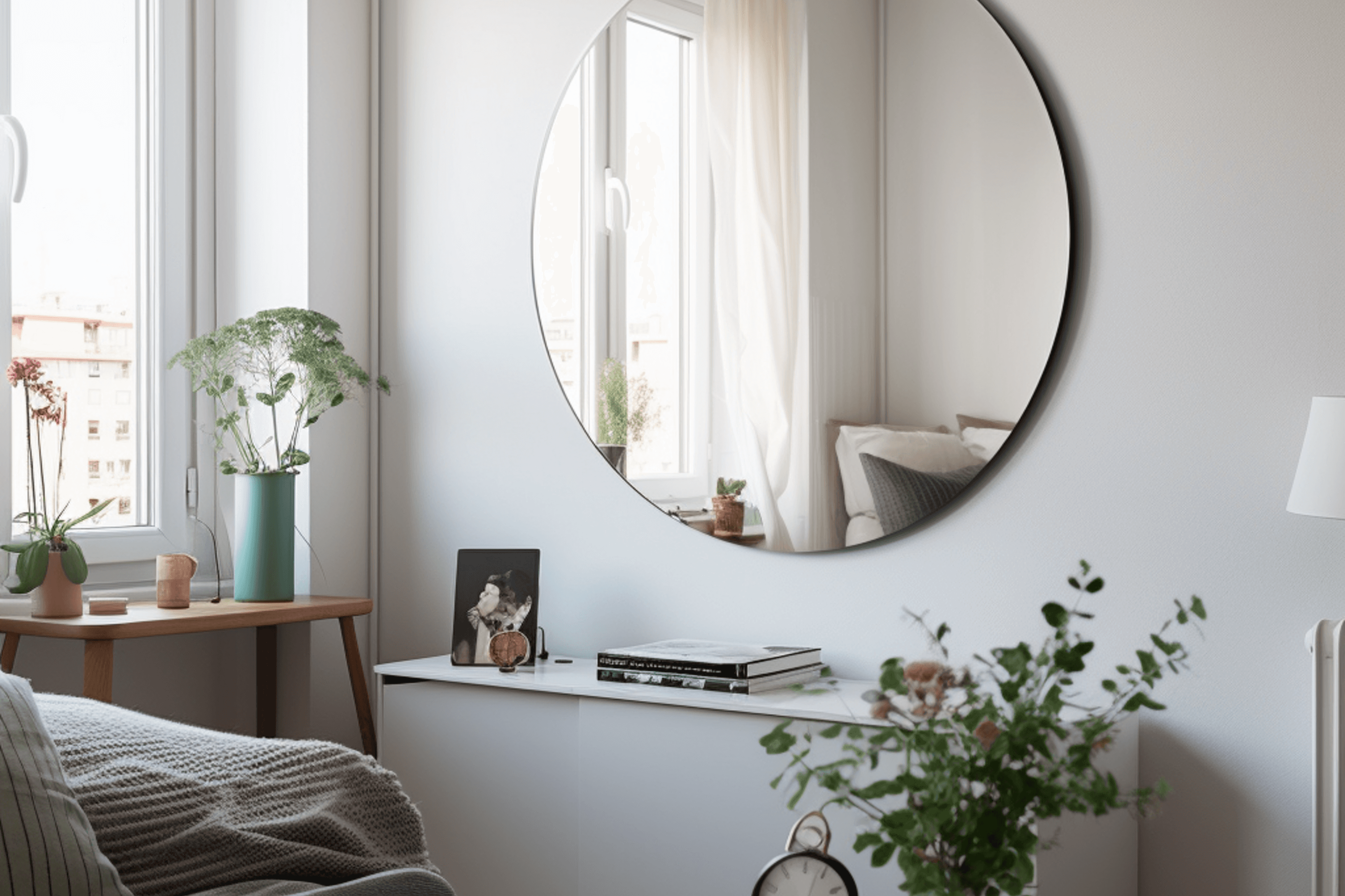 Round acrylic mirror