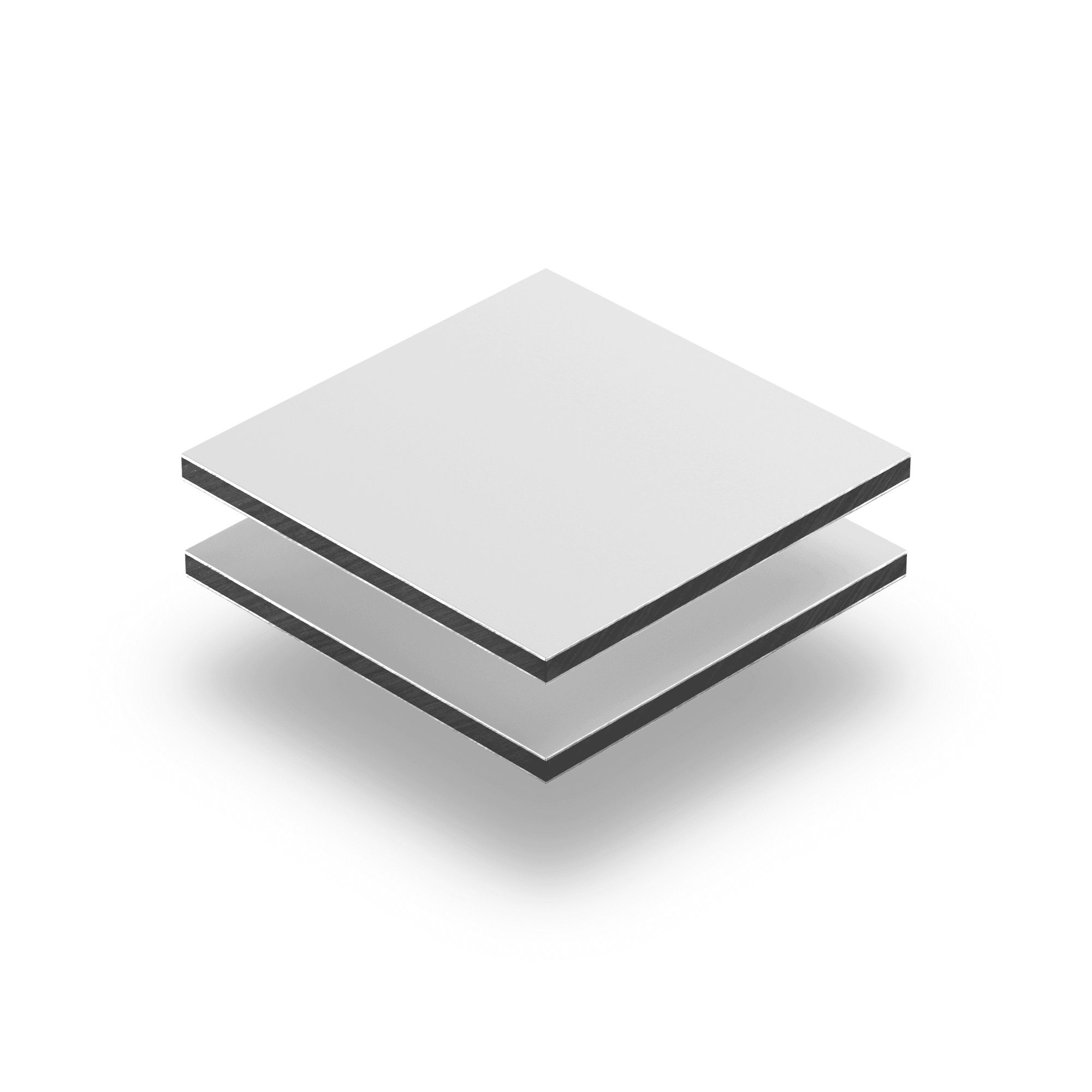 Aluminium composite panel matt white RAL 9003