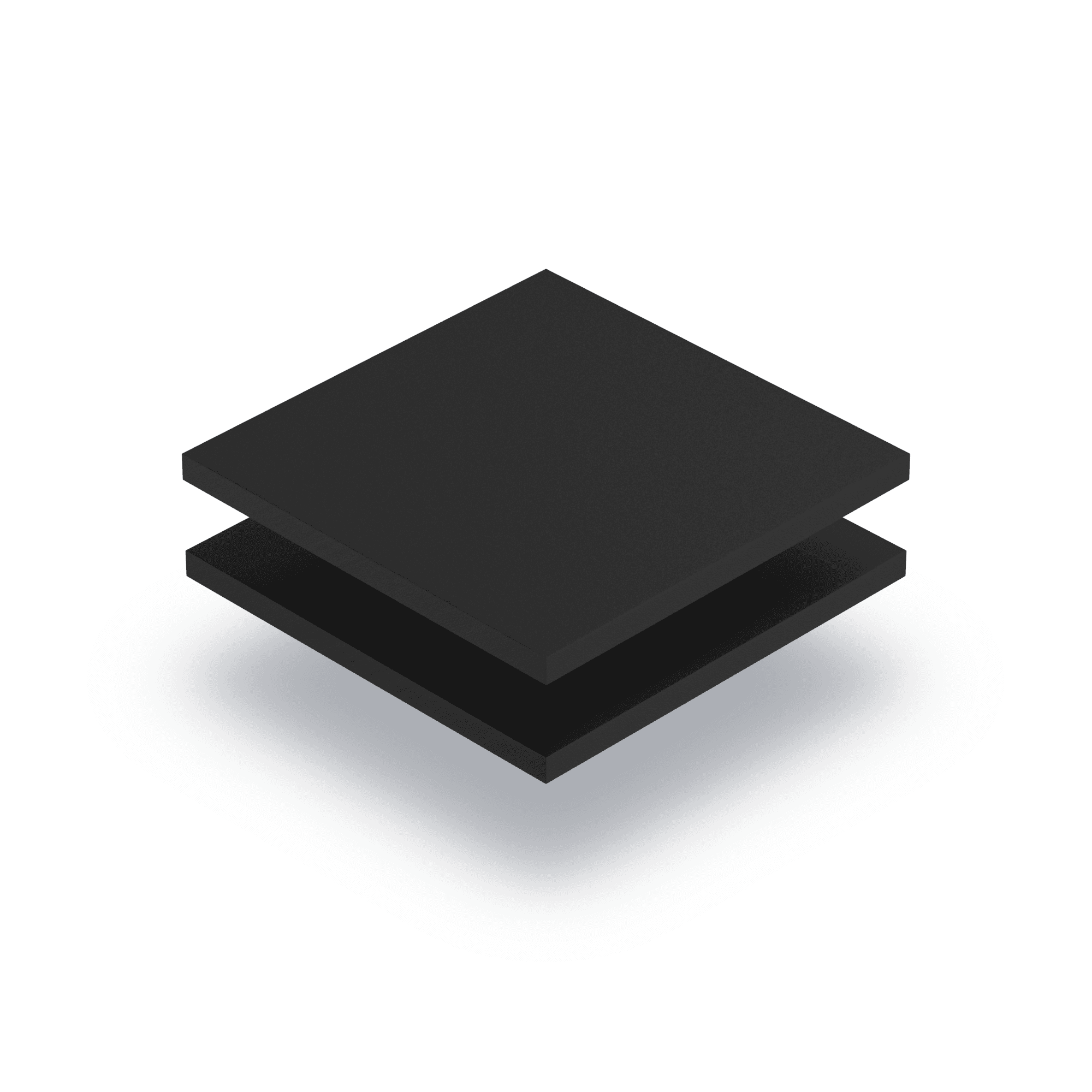 Black PVC foam sheet RAL 9004