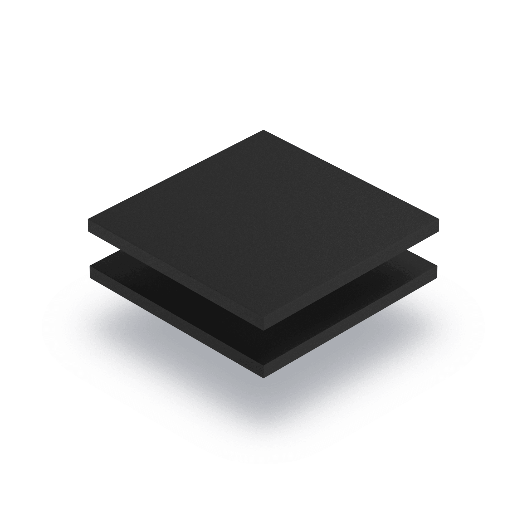 Black PVC foam sheet RAL 9004