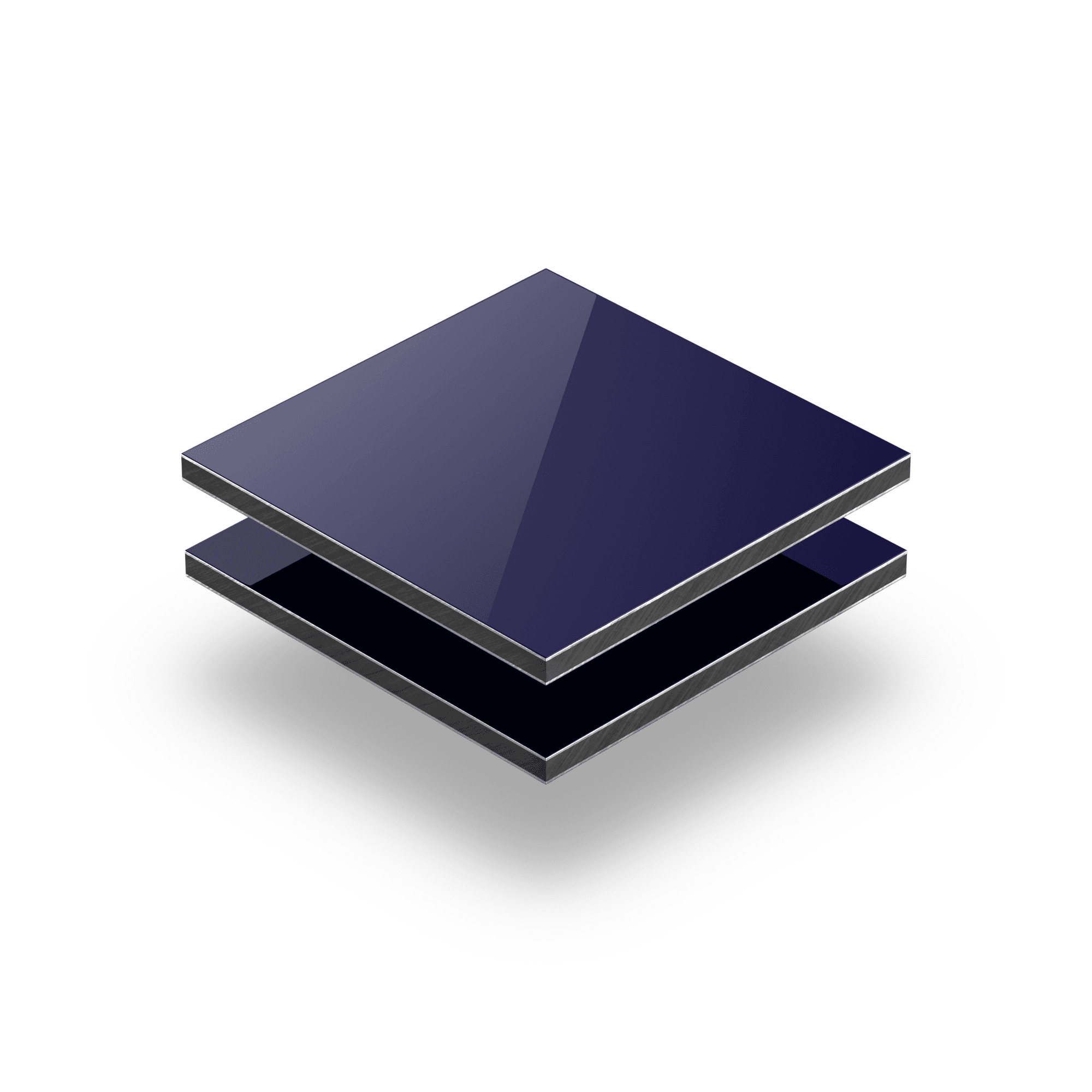 Dark blue aluminium composite panel RAL 5022