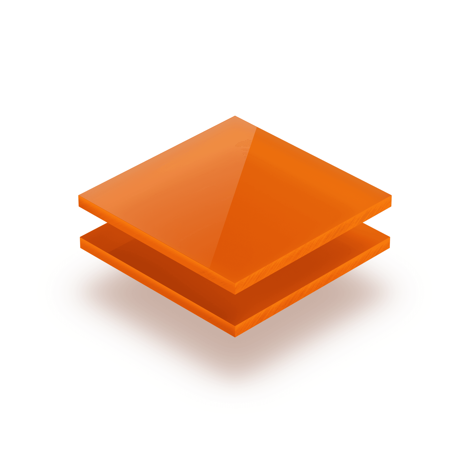 Opal orange acrylic sheet 3 mm