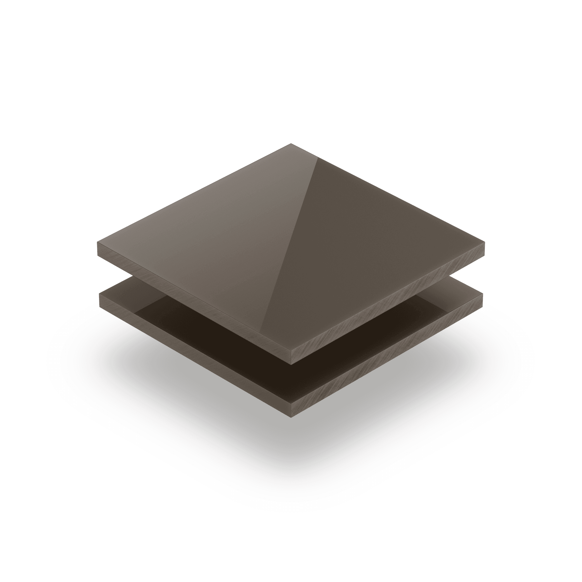 Satin acrylic sheet gloss clay