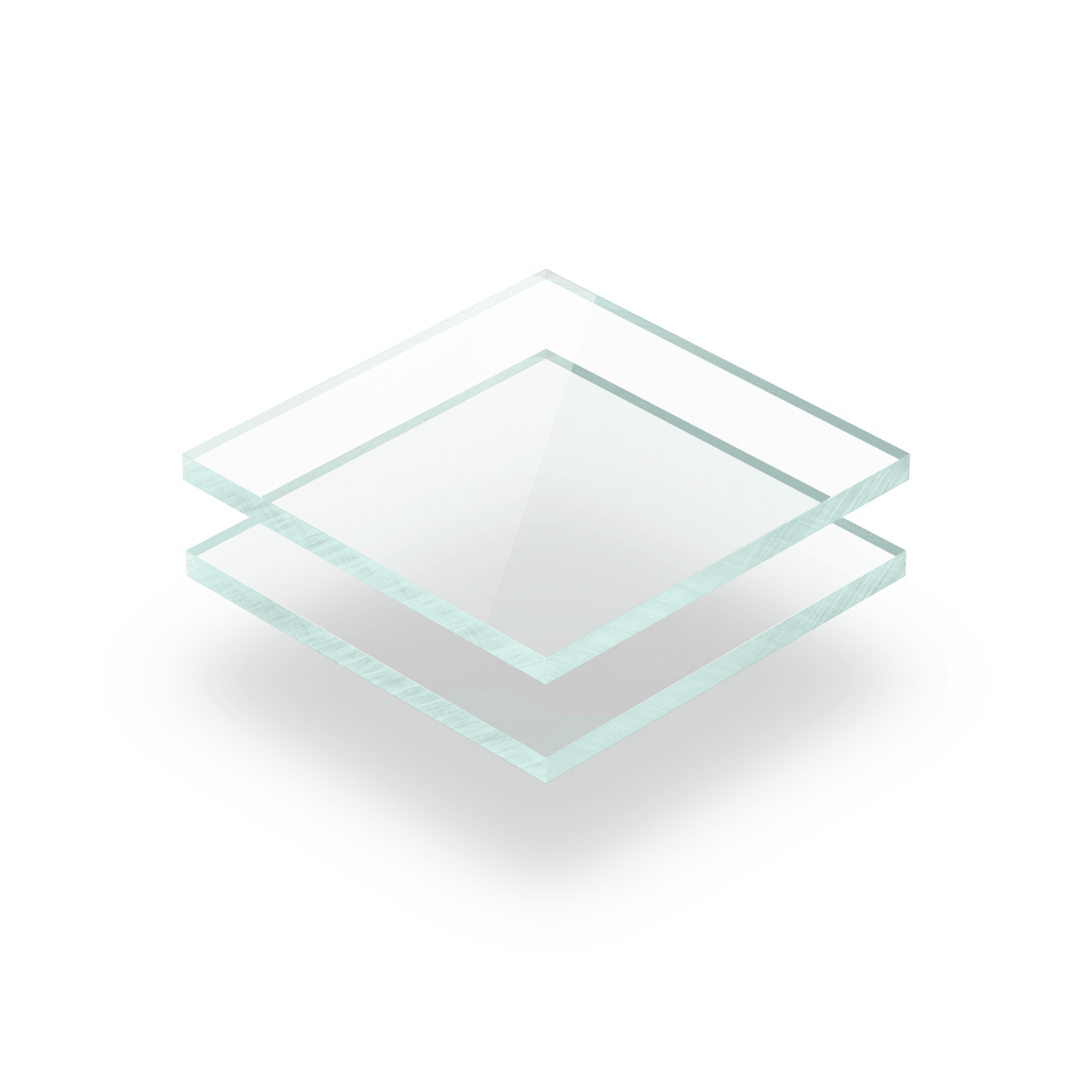 Tinted acrylic sheet glass look 3 mm