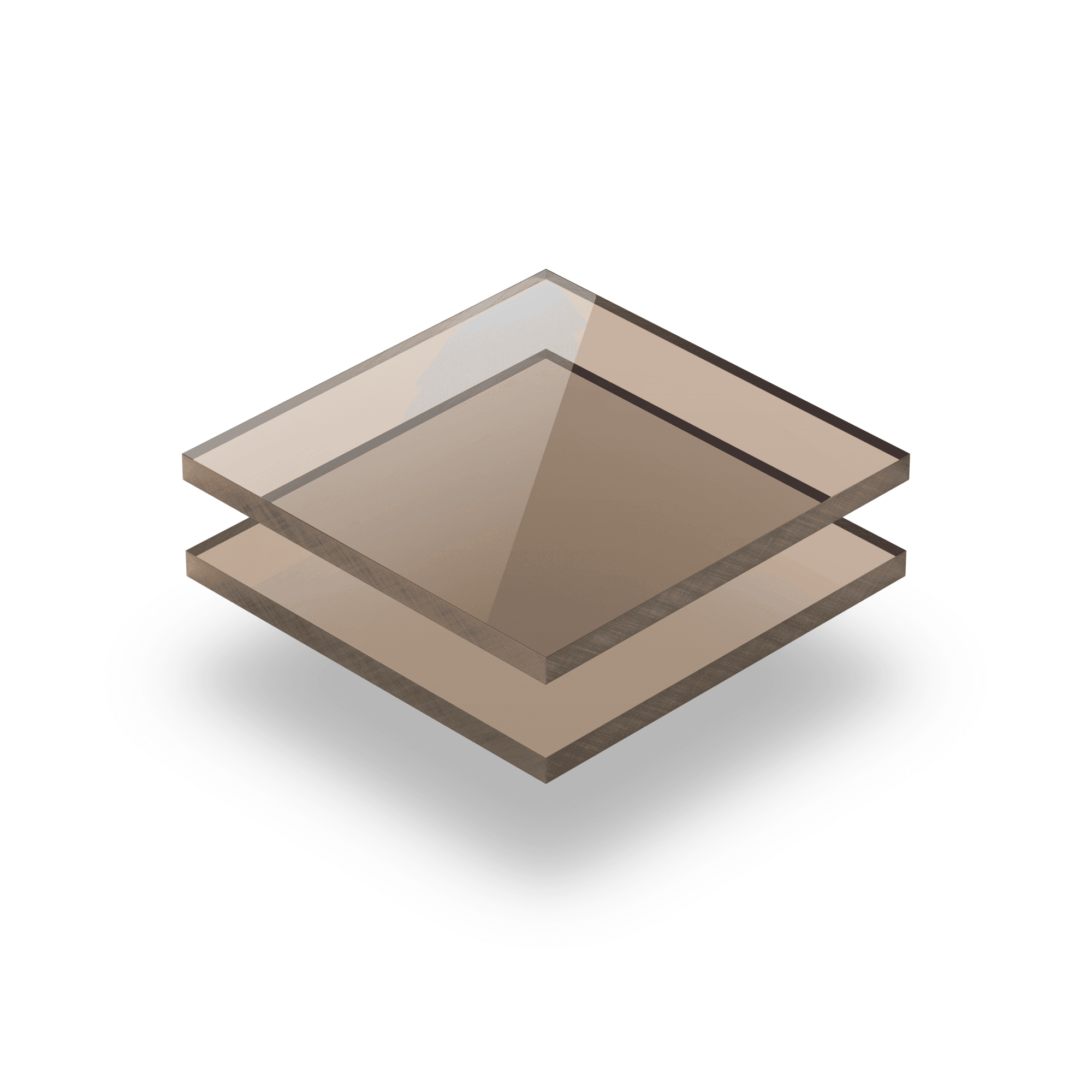 Tinted brown acrylic sheet