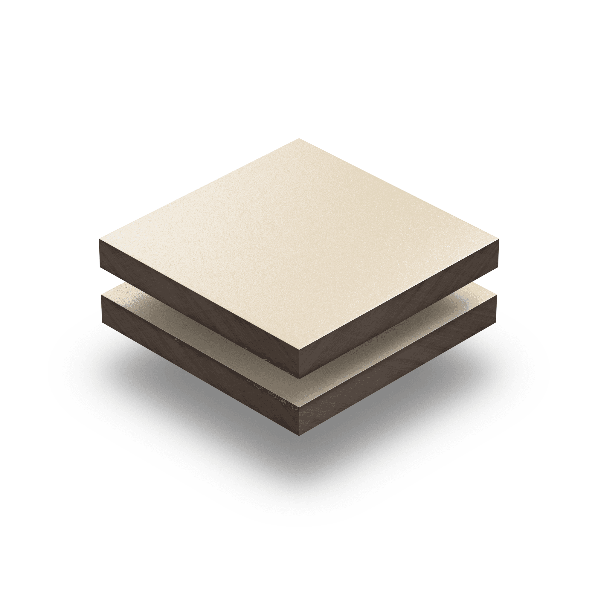 HPL texture sheet 6 mm light ivory RAL 1015