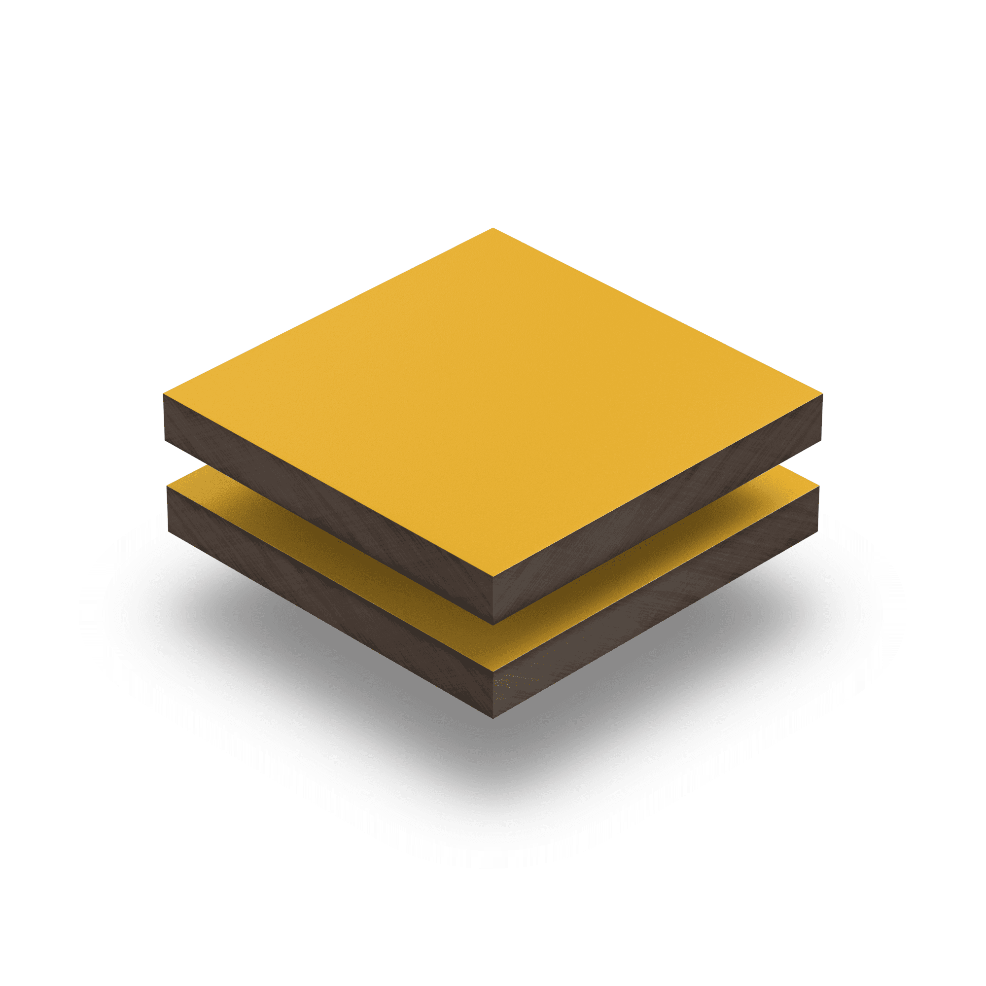 HPL texture sheet 6 mm signal yellow RAL 1003