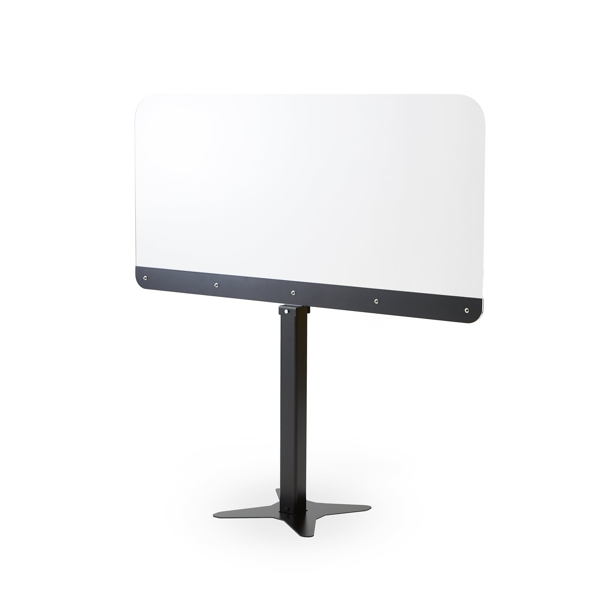 Perspex screen on a base