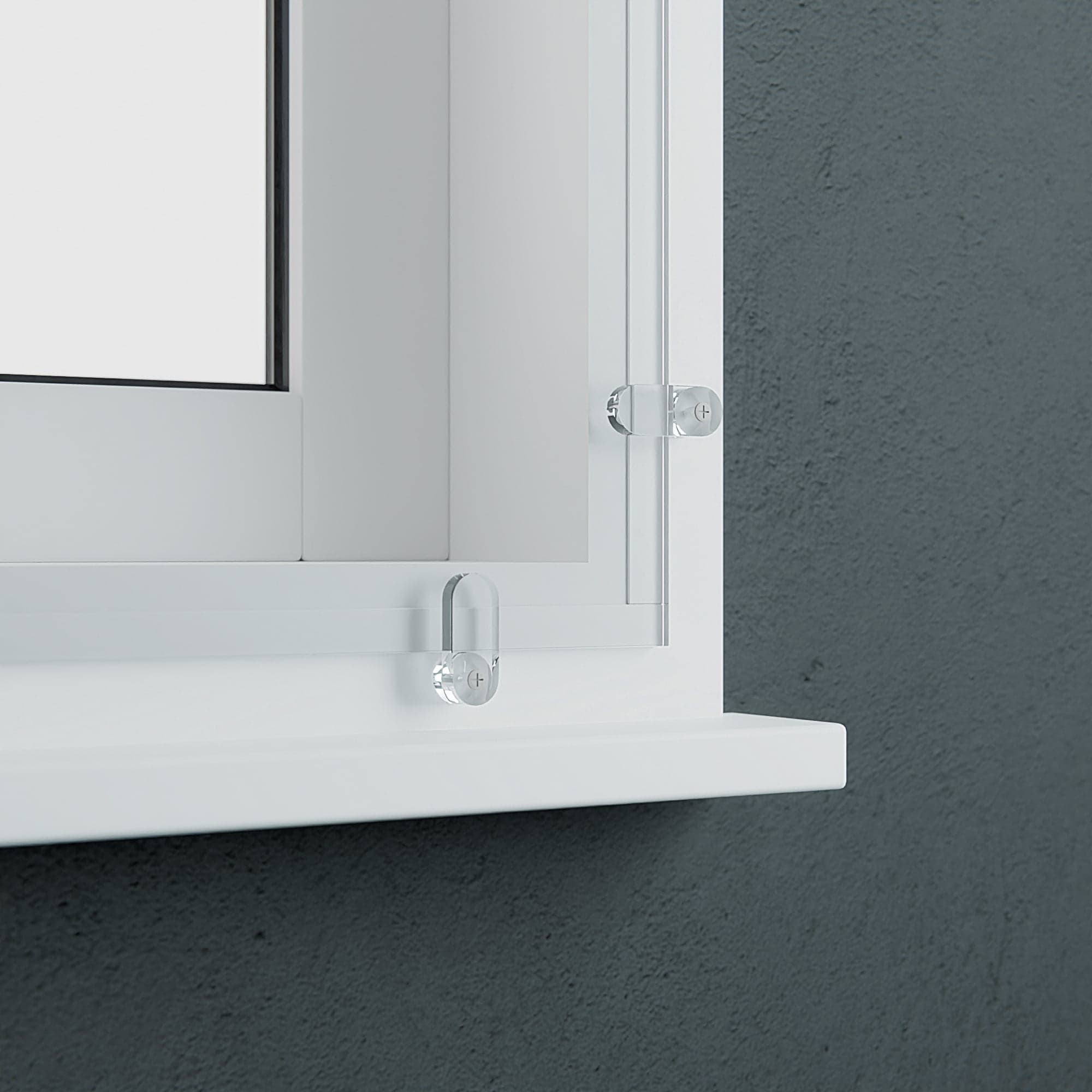 Secondary glazing clear acrylic with clips