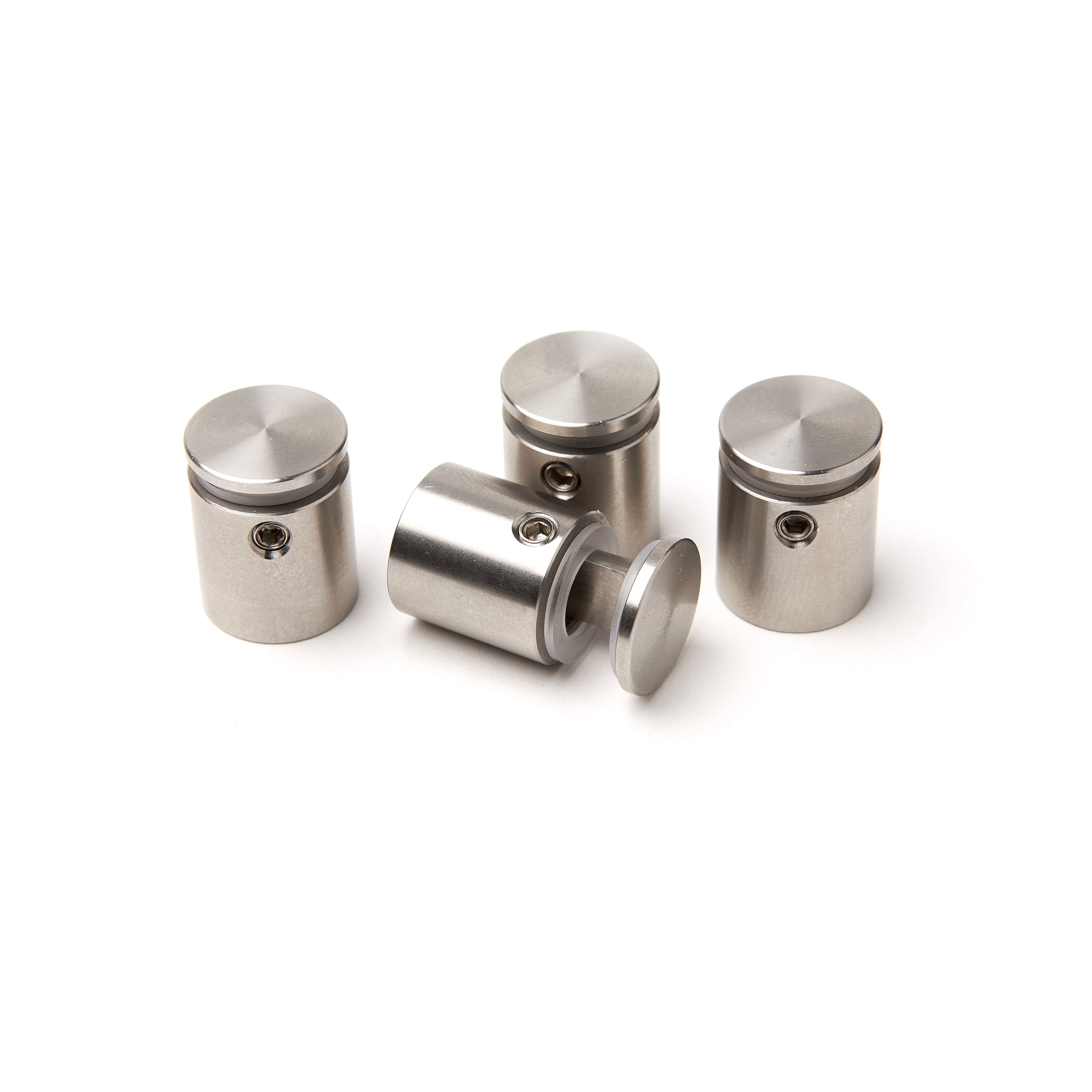 Stainless steel panel holders detail