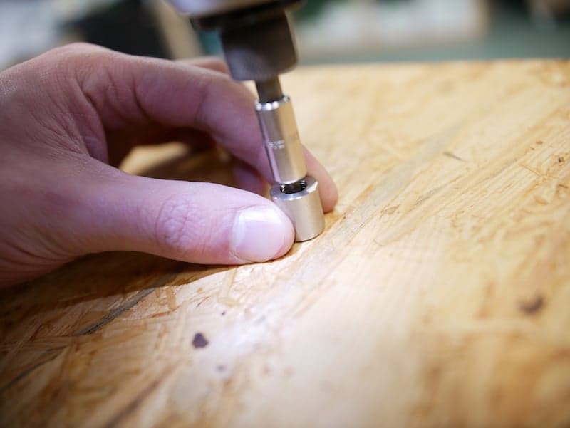 Attach spacers to knife block