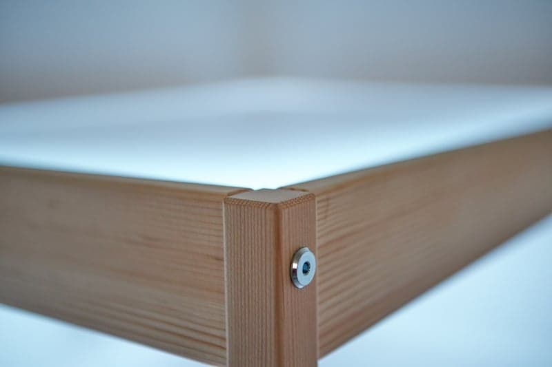 DIY lightbox end result