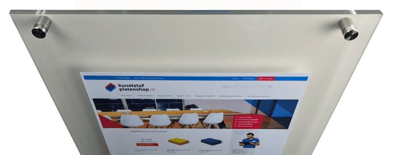 Floating acrylic frame