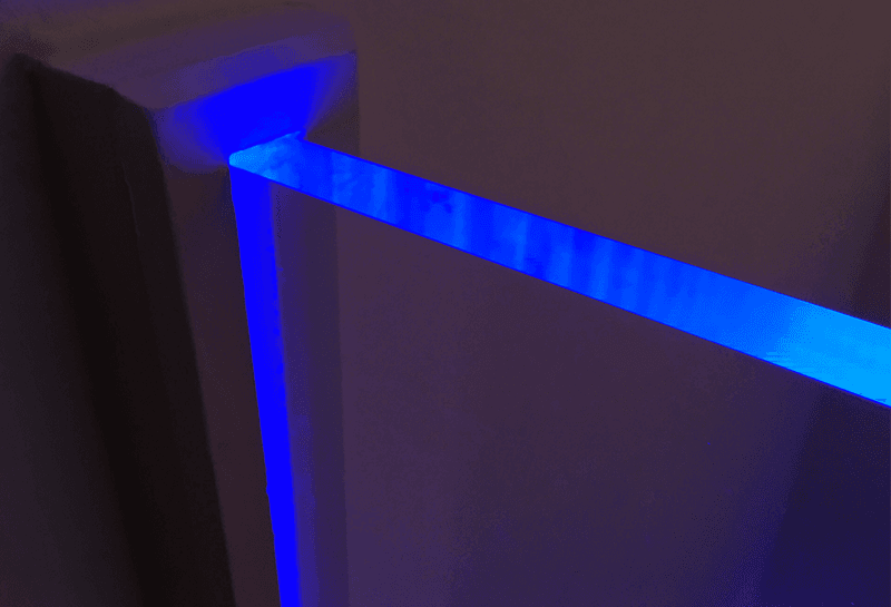 Edge lit acrylic