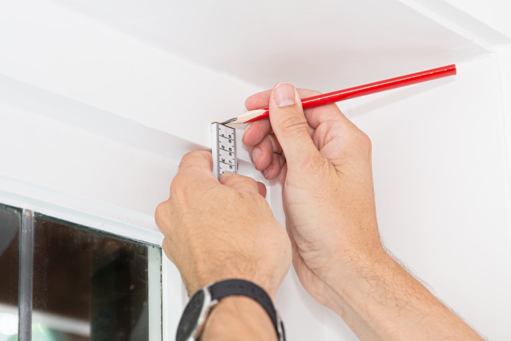 DIY Secondary Glazing - marking out secondary glazing