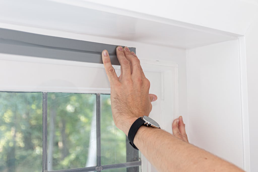 DIY Secondary Glazing - positioning the secondary glazing