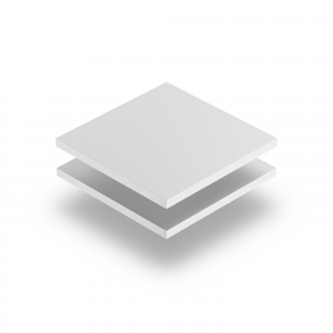 White PVC foam sheet RAL 9003