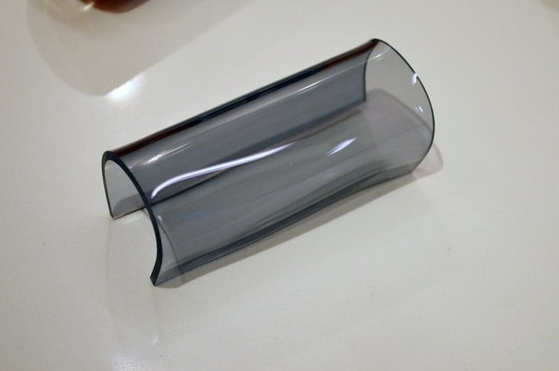 Bending perspex for napkin ring