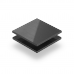 Dark grey solid PVC sheet