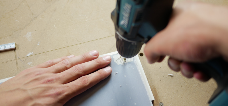 Plexiglass table top step 2