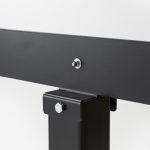 Steel mounting base for perspex screen