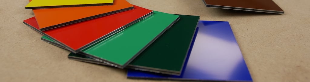 Aluminium composite panel colours