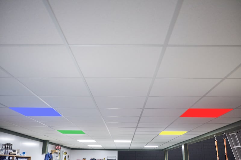 System ceiling pimping led panels