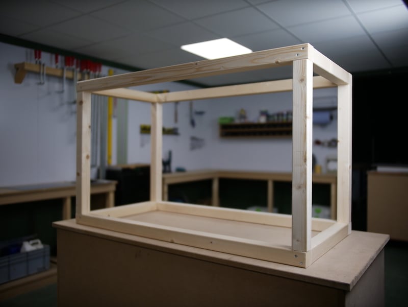 wooden frame for HPL toy box