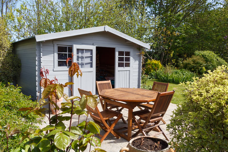 Garden shed house perspex windows