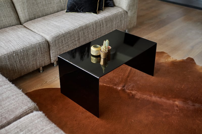 diy perspex coffee table end result