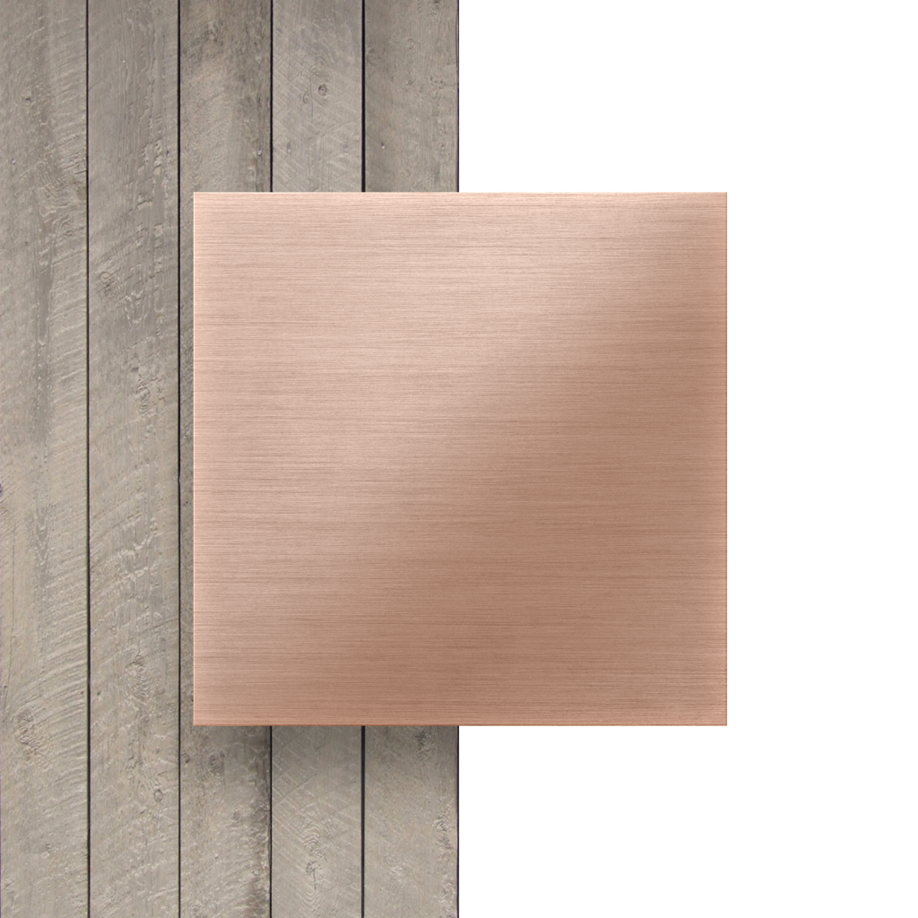 Brushed copper composite panel