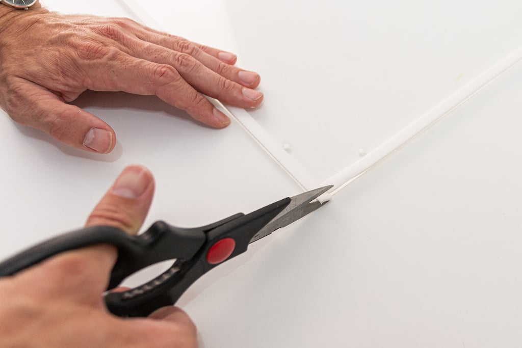 DIY Secondary Glazing installation with screws - apply insulation tape