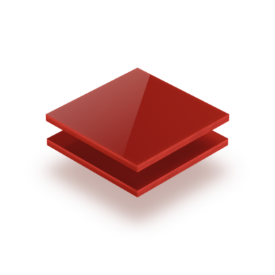 Acrylic letter sheet signal red 8 mm