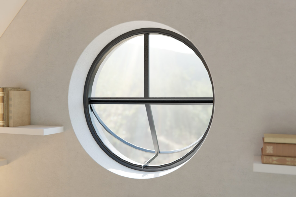 Round window that can be opened